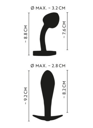 Metal Butt Plug Set in Rainbow Colours